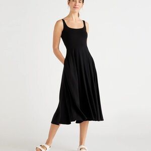 Tencel Jersey Fit & Flare Dress